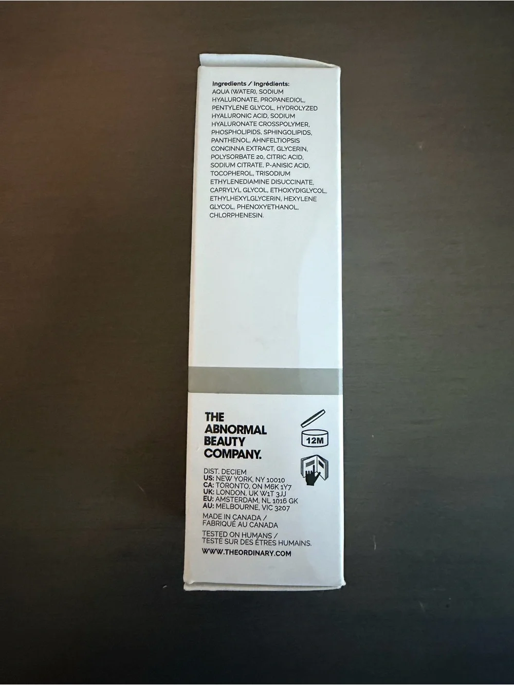 NWT The Ordinary Hyaluronic Acid 2% + B5 Serum
